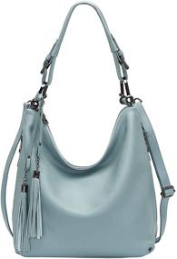 img 4 attached to 👜 CHERISH KISS Soft Leather Purses: Stylish Hobo Bags with Tassel for Women