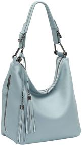 img 3 attached to 👜 CHERISH KISS Soft Leather Purses: Stylish Hobo Bags with Tassel for Women