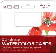 🎨 strathmore 105-23-1 watercolor cards, cold press, 3.5x4.875, 10 envelopes, cards and envelopes set logo