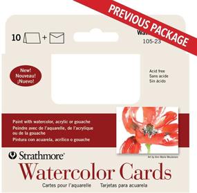 img 2 attached to 🎨 Strathmore 105-23-1 Watercolor Cards, Cold Press, 3.5x4.875, 10 Envelopes, Cards and Envelopes Set