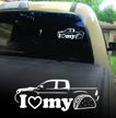 vinyl sticker toyota tacoma windshield logo