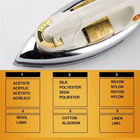 img 1 attached to 🔥 WASING Classic Dry Iron for Household and Industrial Use - Upgraded Mirror Stainless Steel Soleplate | Non-Steam 1000W | Ideal Gift for Housewarming