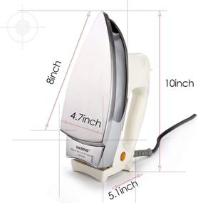 img 3 attached to 🔥 WASING Classic Dry Iron for Household and Industrial Use - Upgraded Mirror Stainless Steel Soleplate | Non-Steam 1000W | Ideal Gift for Housewarming