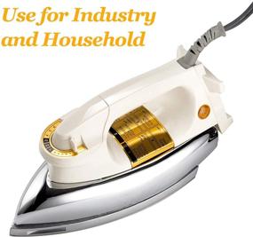 img 2 attached to 🔥 WASING Classic Dry Iron for Household and Industrial Use - Upgraded Mirror Stainless Steel Soleplate | Non-Steam 1000W | Ideal Gift for Housewarming