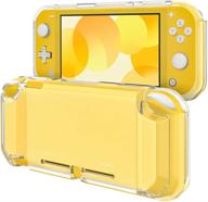 🎮 timovo clear cover for nintendo switch lite console - frosted tpu protective case with anti-slip grip logo