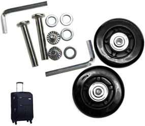img 4 attached to Davias Luggage Suitcase Wheels Replacement Sports & Fitness