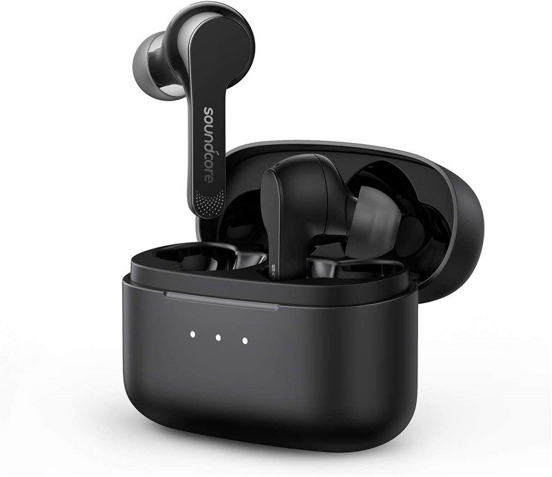soundcore earphones bluetooth cancelling microphones 로고