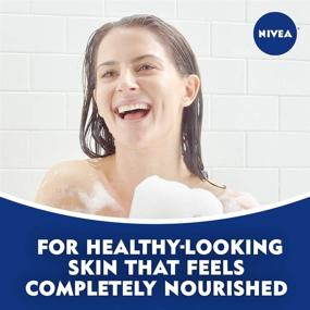 img 1 attached to NIVEA Освежающий белоснежный персик Душевой гель с ухаживающим серумом - аромат жасмина, 20 жидких унций.