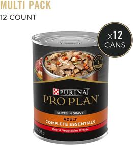 img 3 attached to Purina Pro Plan High Protein, Gravy Adult Wet Dog Food - Pack of 12, 13 oz. Cans