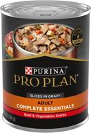 purina pro plan high protein, gravy adult wet dog food - pack of 12, 13 oz. cans логотип