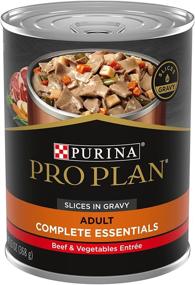 img 4 attached to Purina Pro Plan High Protein, Gravy Adult Wet Dog Food - Pack of 12, 13 oz. Cans