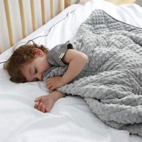 img 4 attached to MAXTID Weighted Blanket for Kids 5lbs 36x48 - Innovative One Piece Design for Boys and Girls