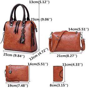img 2 attached to Handbags JOSEKO Capacity Shoulder One_Size Women's Handbags & Wallets for Totes