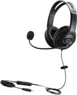 💻 computer laptop usb headset with noise cancelling microphone, dragon dictation mic for softphones, microsoft teams, zoom, chat, online teaching, webex, conference calls, remote office logo