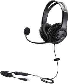 img 4 attached to 💻 Computer Laptop USB Headset with Noise Cancelling Microphone, Dragon Dictation Mic for Softphones, Microsoft Teams, Zoom, Chat, Online Teaching, Webex, Conference Calls, Remote Office