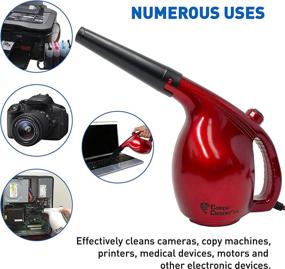 img 3 attached to 🔴 EasyGoProducts Durable ABS Plastic Electric High Compressed Air Duster - Computer Keyboard & Electronics Cleaner - Replaces Compressed Air Cans-RED