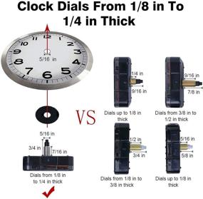 img 1 attached to ⌚ EMOON Clock Movement Mechanism with Silent Sweep Quartz Motor Kit and 3 Pack Clock Hands - Ideal for Clock Repair, Custom Clocks and DIY Replacement