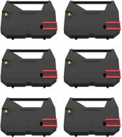 🖋️ enhanced 6-pack replacement for brother 1030 correctable ribbon - compatible with brother ax, gx, ml, sx, wpt, zx series and models logo