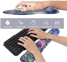 img 2 attached to 🌸 IVeze Ergonomic Efficiency Keyboard (Mandala)