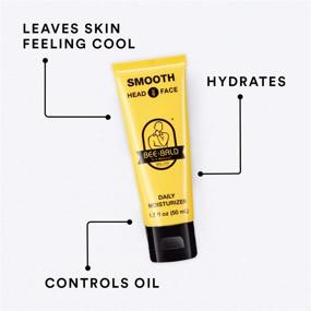 img 1 attached to 🐝 Get a Refreshing and Youthful Look with BEE BALD SMOOTH Daily Moisturizer - Hydrate, Smooth, and Control Shine for a Cool and Comfortable Feel, 1.7 Fl. Oz.