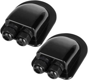 img 4 attached to 🌞 Restmo 2-Pack of Weather Resistant IP68 Waterproof Solar Cable Entry Gland for RV, Caravan, Marine, Boat, Cabin - Black