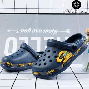 img 1 attached to 👟 Excavator Boys' Shoes: Lightweight, Non-Slip Sandals for Children - Shop at Clogs & Mules