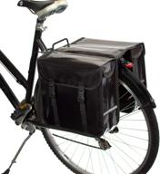 🚲 black bikybag waterproof double panniers for bicycles logo