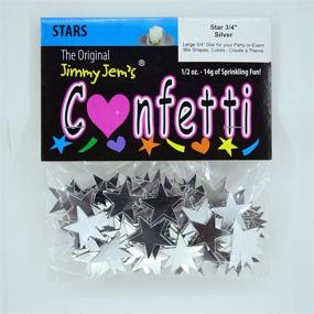 img 2 attached to Silver Confetti Star Retail 🌟 Pack #8574 QS0 - 3/4 Inch