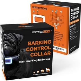 img 3 attached to BRISON Dog Bark Collar - Beep Vibration Modes - 🐶 Rechargeable Waterproof Anti Bark Collar for Small, Medium, and Large Dogs (Black)