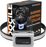 brison dog bark collar - beep vibration modes - 🐶 rechargeable waterproof anti bark collar for small, medium, and large dogs (black) logo