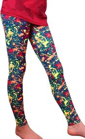 img 1 attached to 👧 Syleia Leggings: Vibrant Stretch Comfort Girls' Clothing and Leggings