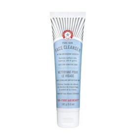 img 4 attached to First Aid Beauty Pure Skin Face Cleanser: Gentle 🌿 Cream Cleanser for Sensitive Skin with Antioxidant Booster - 5 oz.