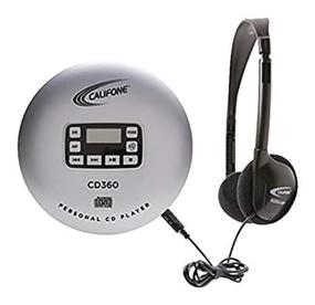 img 1 attached to 🎧 Четкое звуковое воспроизведение с персональным CD-проигрывателем Califone CD360 в элегантном серебристо-черном дизайне.