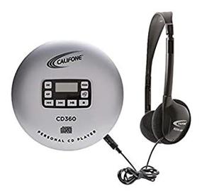 img 2 attached to 🎧 Четкое звуковое воспроизведение с персональным CD-проигрывателем Califone CD360 в элегантном серебристо-черном дизайне.