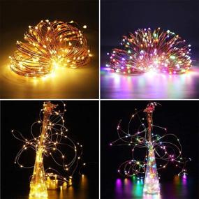 img 3 attached to 🔮 ER CHEN 66Ft 200 LED String Lights: Color Changing Christmas Fairy Lights with Remote Timer for Bedroom Patio Wedding Party