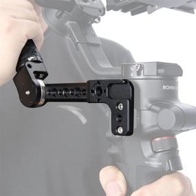 img 3 attached to NICEYRIG Handle Grip Kit: Enhance Control for DJI Ronin SC/S/RS2/RSC2 with Leather Handgrip & Extension Bracket Holder - 332