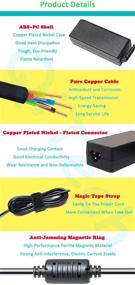 img 1 attached to 💡 65W AC Charger Replacement for HP Pavilion TouchSmart 14-B109WM | Power Laptop Adapter Supply Cord