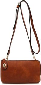 img 3 attached to Women's Small Crossbody Bag Wristlet Clutch Purse