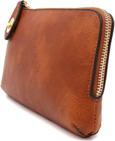 img 1 attached to Women's Small Crossbody Bag Wristlet Clutch Purse