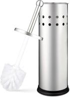 🚽 polished chrome stainless steel vented toilet brush and holder by home intuition – 1 pack logo