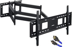 img 4 attached to 📺 For the Ultimate TV Viewing Experience: FORGING MOUNT Long Extension TV Mount with 43 inch Dual Articulating Arm, Full Motion Bracket for 42-95 inch Flat/Curve TVs, Holds up to 165 lbs, VESA800x400mm