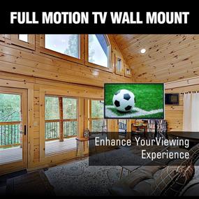 img 1 attached to 📺 For the Ultimate TV Viewing Experience: FORGING MOUNT Long Extension TV Mount with 43 inch Dual Articulating Arm, Full Motion Bracket for 42-95 inch Flat/Curve TVs, Holds up to 165 lbs, VESA800x400mm