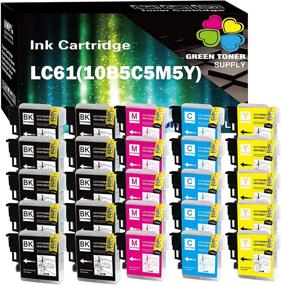 img 4 attached to 🖨️ Top-Quality GTS Compatible LC61 Inkjet Cartridge 25-Pack for Brother All-in-One Printers: DCP-165C, DCP-385C, DCP-585CW, MFC-6490CW, MFC-790CW