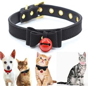 img 4 attached to Leather Collar Breakaway Adjustable Collars