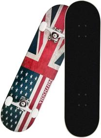 img 3 attached to 🛹 MammyGol Skateboards 31''x 8'' Complete Skateboard Cruiser - Premium 9 Layer Canadian Maple Construction for Pro Tricks and Beginner Rides