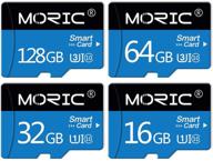 tfbtlzl moric micro sd флеш-карта памяти – 128gb класс 10 | скорость 100мб/с | в комплекте адаптер | c10, u3, полный hd (64gb) логотип