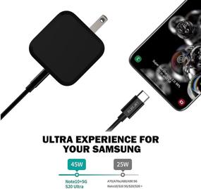 img 3 attached to 🔌 Электрозарядное устройство Elecjet Superfast | 45W USB-C PD 3.0 PPS Тип-С стеновое зарядное устройство для Samsung Note, S20, S21, Galaxy и других.