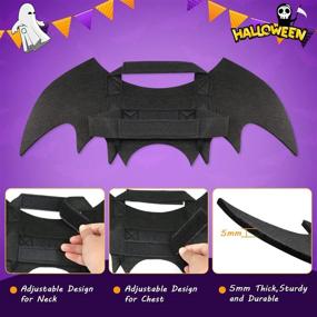 img 1 attached to 🦇 Rypet Dog Bat Costume - Transform your Pet into a Playful Bat for Halloween Party Fun!