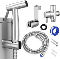 🚽 premium bidet sprayer for toilet - cloth diaper & bathroom jet spray attachment kit with easy install hose, stainless steel durability, high water pressure for pets & feminine hygiene logo