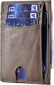 img 4 attached to Easyoulife Wallet Leather Pocket Vintage Men's Accessories for Wallets, Card Cases & Money Organizers